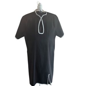 Black Dress with White Trim